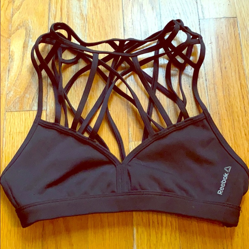 Strappy Black Sports Bra